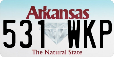 AR license plate 531WKP