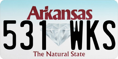 AR license plate 531WKS