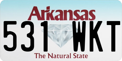 AR license plate 531WKT