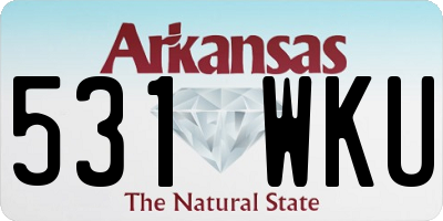 AR license plate 531WKU