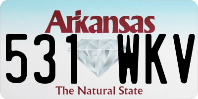 AR license plate 531WKV