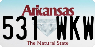 AR license plate 531WKW