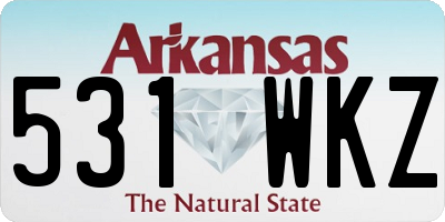 AR license plate 531WKZ