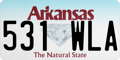 AR license plate 531WLA