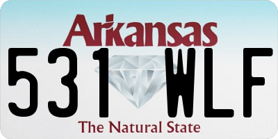 AR license plate 531WLF