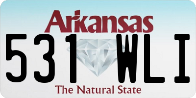 AR license plate 531WLI