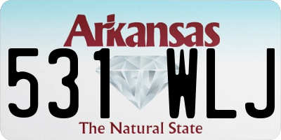 AR license plate 531WLJ