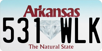 AR license plate 531WLK