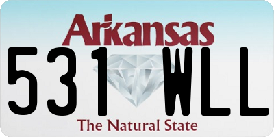 AR license plate 531WLL