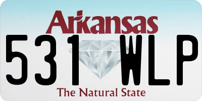 AR license plate 531WLP