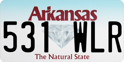 AR license plate 531WLR