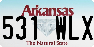 AR license plate 531WLX