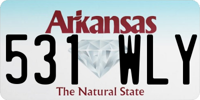 AR license plate 531WLY