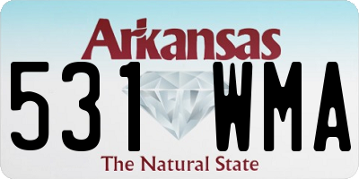 AR license plate 531WMA