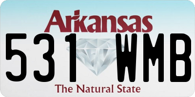 AR license plate 531WMB