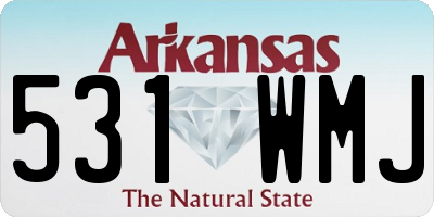 AR license plate 531WMJ