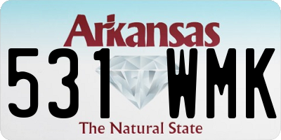 AR license plate 531WMK