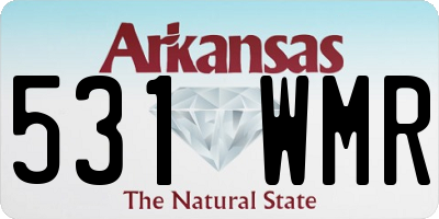 AR license plate 531WMR