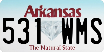 AR license plate 531WMS