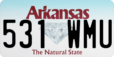 AR license plate 531WMU