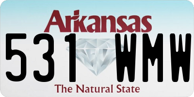 AR license plate 531WMW