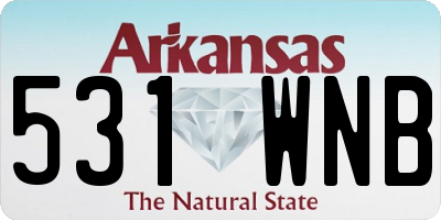 AR license plate 531WNB