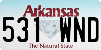 AR license plate 531WND