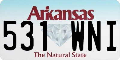 AR license plate 531WNI