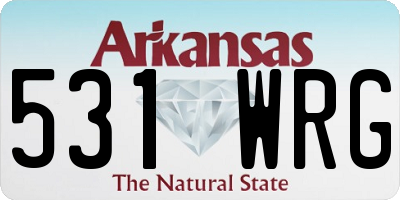 AR license plate 531WRG
