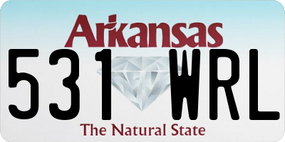 AR license plate 531WRL