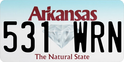 AR license plate 531WRN