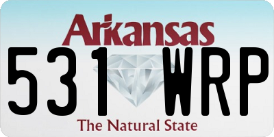 AR license plate 531WRP