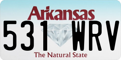 AR license plate 531WRV