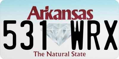 AR license plate 531WRX