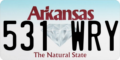 AR license plate 531WRY