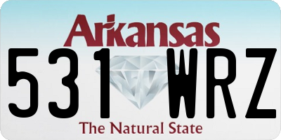 AR license plate 531WRZ
