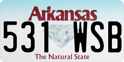 AR license plate 531WSB