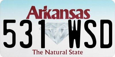 AR license plate 531WSD