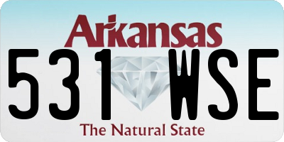 AR license plate 531WSE