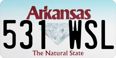 AR license plate 531WSL