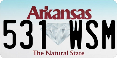 AR license plate 531WSM