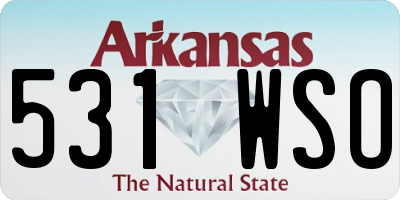 AR license plate 531WSO