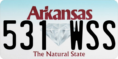 AR license plate 531WSS