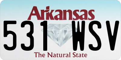 AR license plate 531WSV