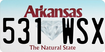 AR license plate 531WSX