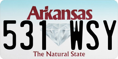 AR license plate 531WSY