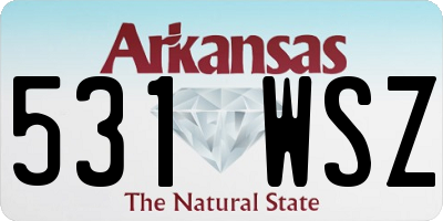 AR license plate 531WSZ
