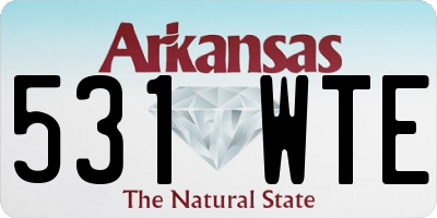 AR license plate 531WTE