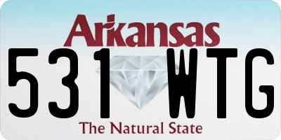 AR license plate 531WTG