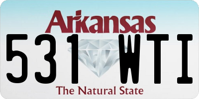 AR license plate 531WTI